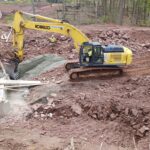 Wing walls excavation Braddock